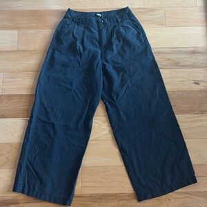 Madewell The Petite Harlow Wide-Leg Pant / PETITE 4 / Black